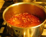 A picture of step 4 of Schezwan chutney.