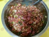 盆栽蒸肉餅