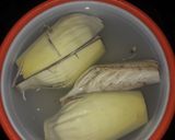 Foto langkah ke 1 dari resep Tumis jantung pisang teri pedas.