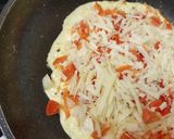 A picture of step 5 of My Chicken Omelette 😁.