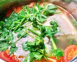 Hình bước làm 2 của món Canh Cá Diêu Hồng Nấu Ngót