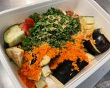 Une image de l'étape 8 de Aubergines, carottes et tomate au four.