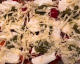 A picture of step 5 of Haloumi, pesto and autumn veg pasta.