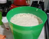 A picture of step 1 of Conchas with Sourdough Starter.