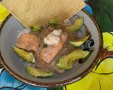 Foto del paso 10 de la receta: *Salmón con Salsa de Champiñón y Arroz Blanco*