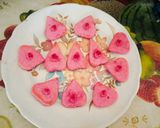 A picture of step 4 of Valentine,s worthy delicious heart cookies.