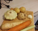 ,,Słoneczny krem z patisona,, krok przepisu 1 zdjęcie