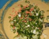 मिक्स वेज़ बेसन चीला (Mix veg besan cheela recipe in hindi) रेसिपी चरण 2 फोटो