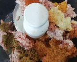 A picture of step 2 of Tawa seekh kabab.