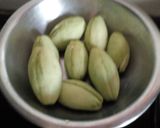 A picture of step 1 of Parwal methai.