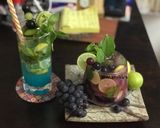 A picture of step 4 of Black Grapes Vineyard Mojito Mocktail.
