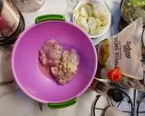 Foto langkah ke 1 dari resep Seaweed Chicken RollGluten free.