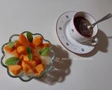 Une image de l'étape 5 de Coupe abricots melon menthe 🥣.