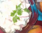 A picture of step 4 of Apple vegi macroni salad🍎ایپل ویجی میکرونی سیلیڈ🍎.