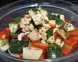 Foto del paso 1 de la receta: Verduras al horno con huevo al vapor