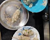 A picture of step 2 of Sabhudana kabab.