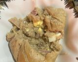 A picture of step 7 of Moi moi / egg sausage and minced beef.