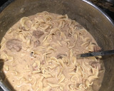 A picture of step 8 of Beef Stroganoff .