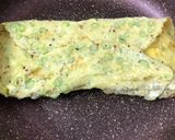 A picture of step 2 of Omelette Cheese Toasted Sandwich.