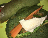 Foto del paso 4 de la receta: Crepps de espinaca rellenos de vegetales 🌯