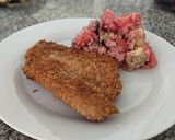 Foto del paso 6 de la receta: Pescado apanado con ensalada de quinua