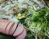 Hình bước làm 4 của món Bánh cuốn chà bông cá với chả cá thanh long