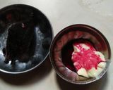 A picture of step 4 of Potato mousseline with potato chips and beetroot potato dip.