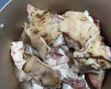 Hình bước làm 1 của món Móng-Giò heo giả Cầy
