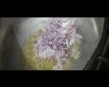 A picture of step 2 of Aalu gobhi with chicken 😋.