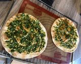 Une image de l'étape 2 de Pizza pesto/champignons.