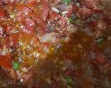 A picture of step 3 of Mince stuffed capsicum.