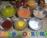 A picture of step 1 of Tomato hot and sour soup.
