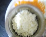 A picture of step 1 of Paneer semolina open toast.