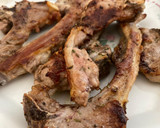 Foto del paso 3 de la receta: Puré de patata y judía con chuletas de cordero a la plancha con aroma de tomillo