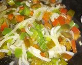 A picture of step 1 of Stove Top Chicken Tikka Pizza.
