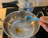 A picture of step 3 of Amaranth Leaves with water chestnut subji.