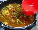 A picture of step 15 of Aloo Gobi Matar (Potato, Cauliflower, and Pea Curry).