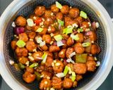 A picture of step 12 of Soya Chilli.