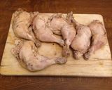 A picture of step 7 of Sunday lunch (chicken noodle soup and baked chicken with potatoes).