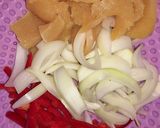 Hình bước làm 3 của món Day 22 : Canh cà đậu nghệ, gà xào, khoai lang nghiền_eat1000