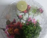 A picture of step 1 of Alovera mint lemonade.