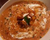 Foto del paso 8 de la receta Crema de calabaza especiada con rebozuelos y leche de coco