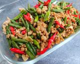 Foto langkah ke 5 dari resep Tumis Kacang Panjang dengan Ayam Cincang dan Pete.