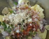 A picture of step 2 of Aloo cheese paratha.