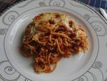 Cheese baked bolognese spaghetti bước làm 15 hình