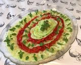 Une image de l'étape 7 de Salade de concombre et poivrons rouges grillés au basilic.