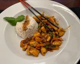A picture of step 2 of Coconut Rice.