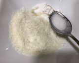 A picture of step 2 of Chocolate coconut laddu.