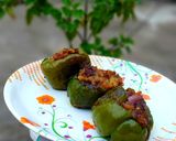 स्टफ्ड शिमला मिर्च (stuffed shimla mirch recipe in Hindi) रेसिपी चरण 1 फोटो