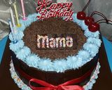 Foto langkah ke 14 dari resep Blackforest Kukus Lembut (Rainbow Cake/Cake Ultah).